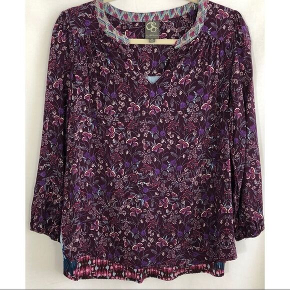 Anthropologie | One September Caia floral back top - Picture 1 of 6